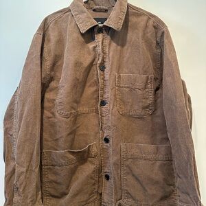 H&M Men's Tan Corduroy Shirt Jacket